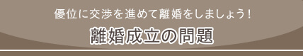 離婚成立の問題